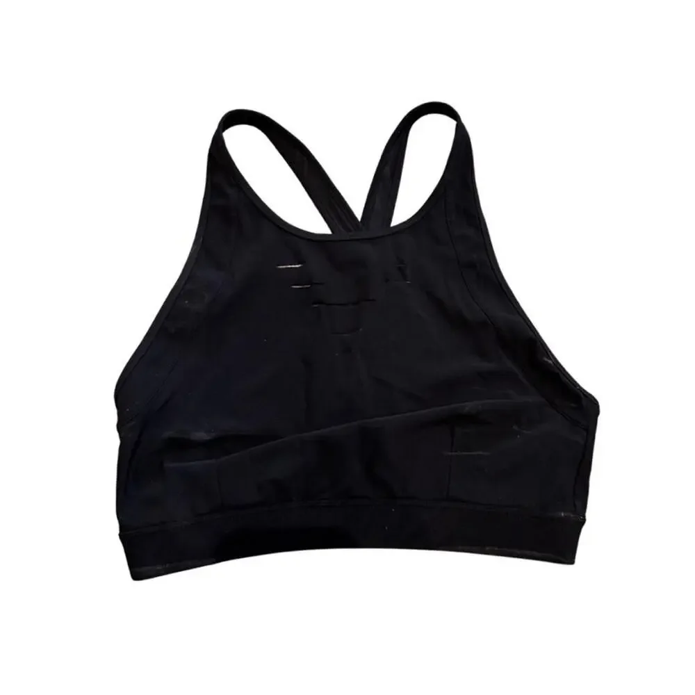Black Alo Yoga Warrior Sports Bra